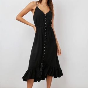 Rails Black Midi Dress
